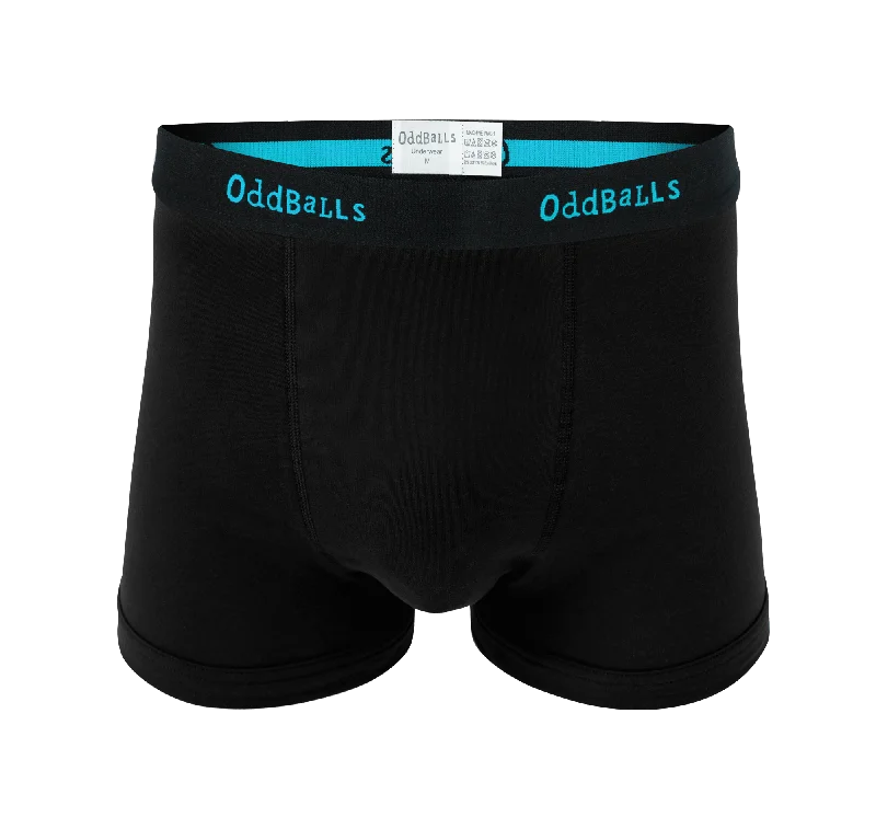 Black/Blue - Mens Boxer Shorts