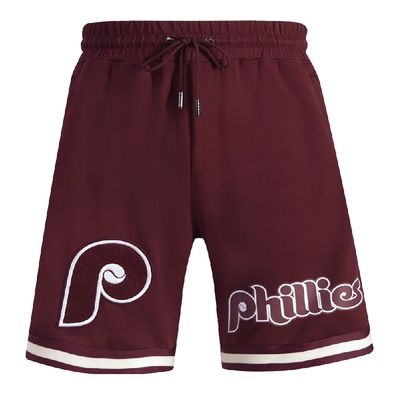 MLB PHILADELPHIA PHILLIES CLASSIC CHENILLE DK SHORT (WINE)