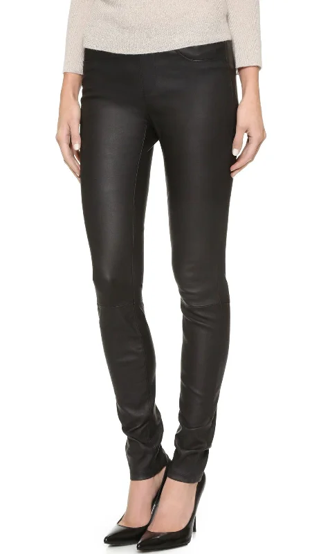 Koza Leathers Women's Real Lambskin Leather Skinny Pant WP097