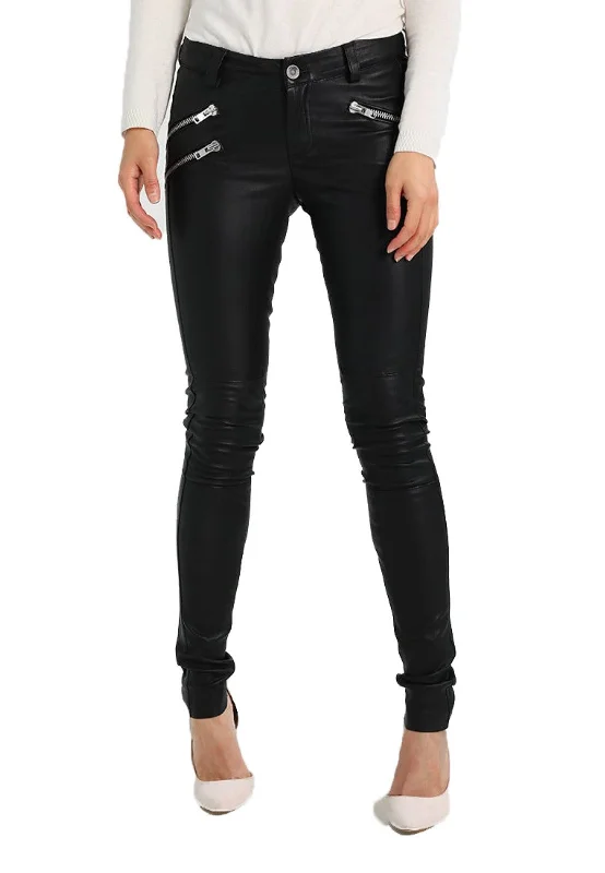 Koza Leathers Women's Real Lambskin Leather Skinny Pant WP098