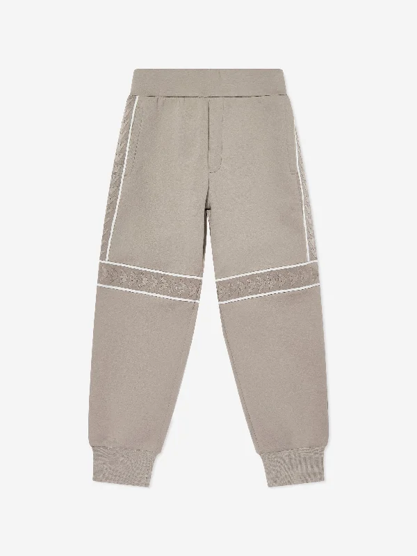 Emporio Armani Boys Logo Joggers in Beige