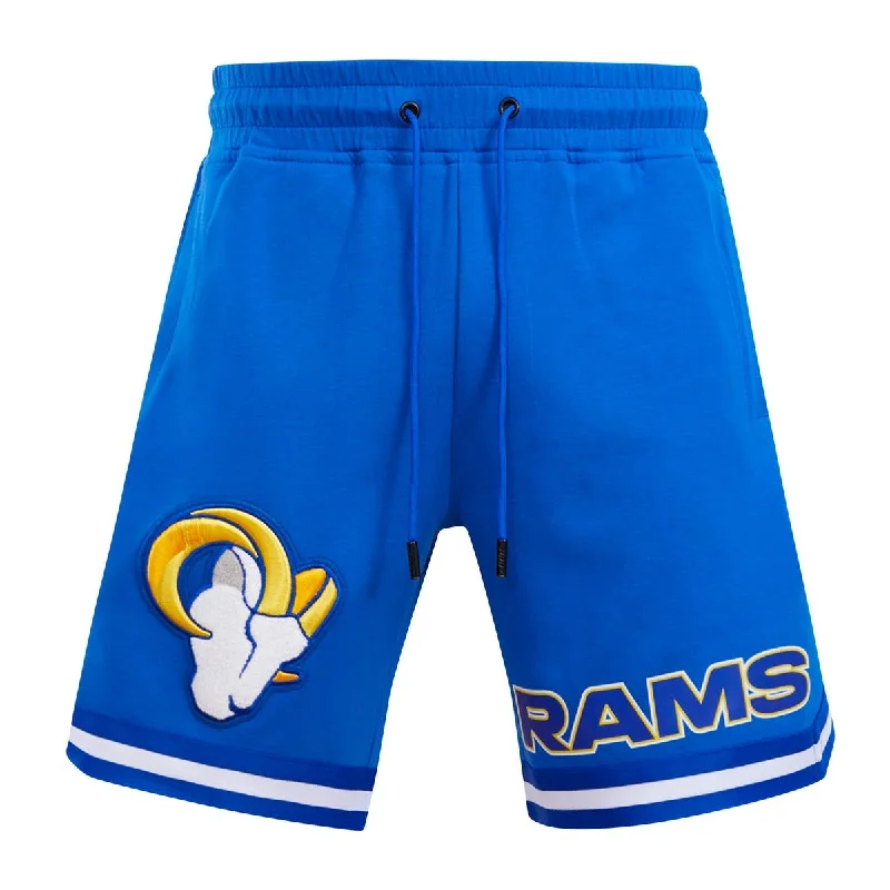 NFL LOS ANGELES RAMS CLASSIC CHENILLE MEN'S SHORT (ROYAL BLUE)