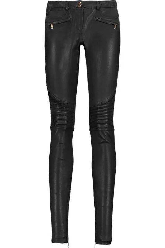 Koza Leathers Women's Real Lambskin Leather Skinny Pant WP090