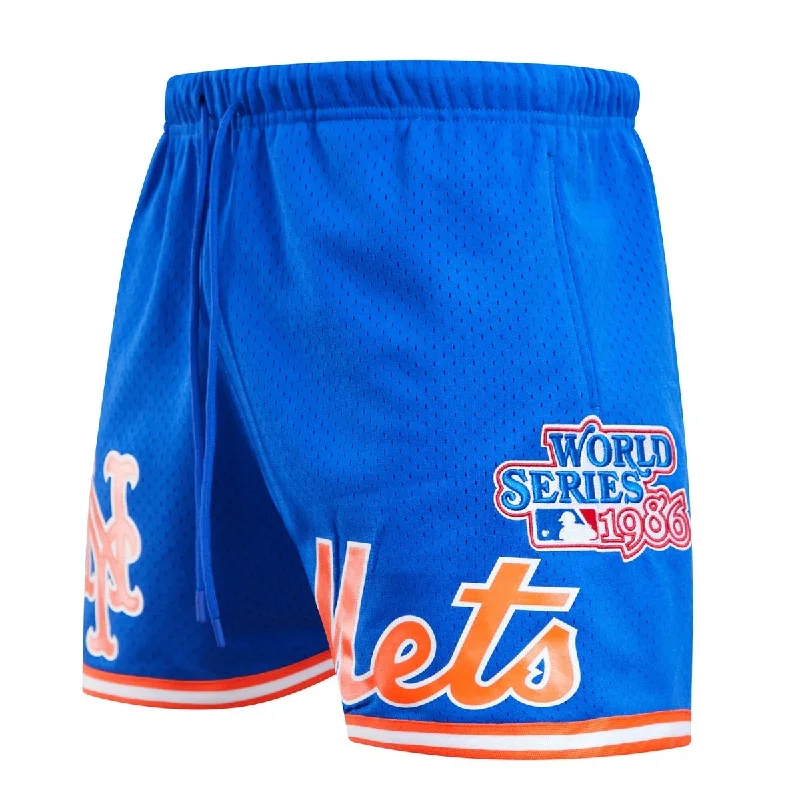 MLB NEW YORK METS LOGO MEN'S MESH SHORT (ROYAL BLUE)