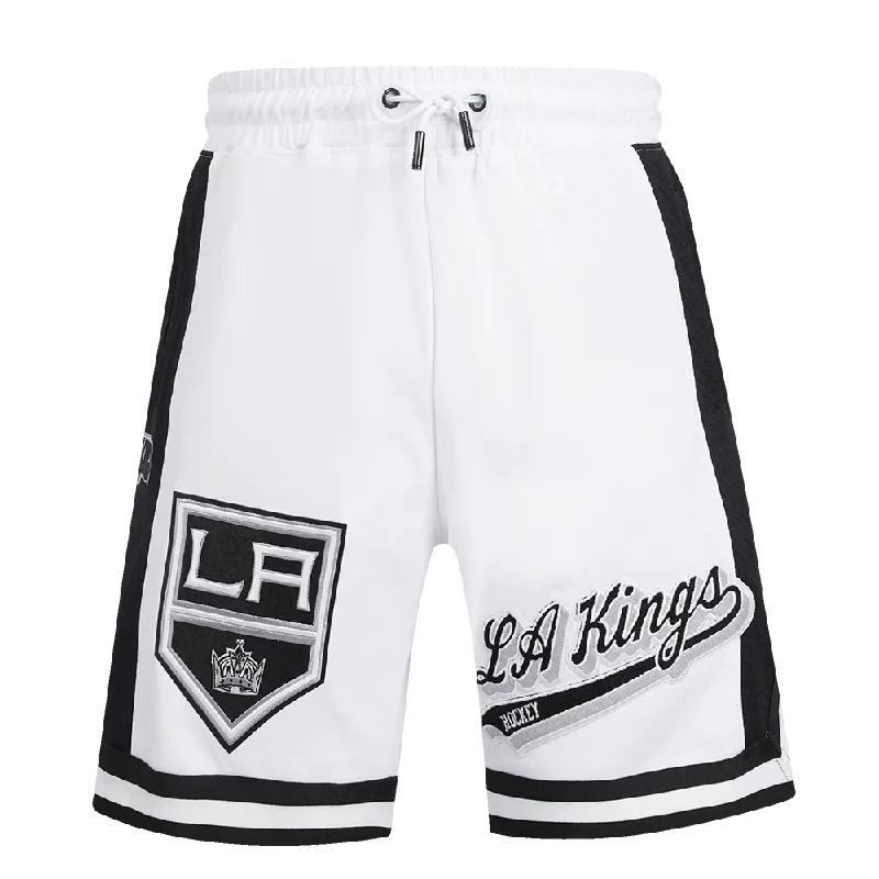 NHL LOS ANGELES KINGS SCRIPT TAIL MEN'S DK 2.0 SHORT (WHITE/BLACK)