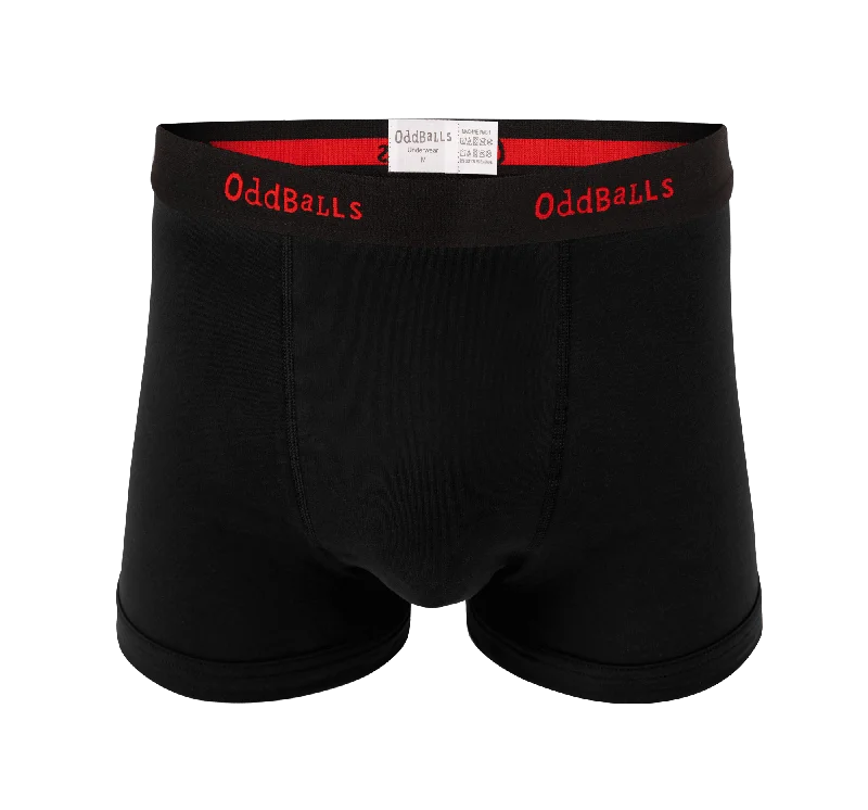 Black/Red - Mens Boxer Shorts