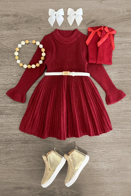 Bell Sleeve Sweater Dress