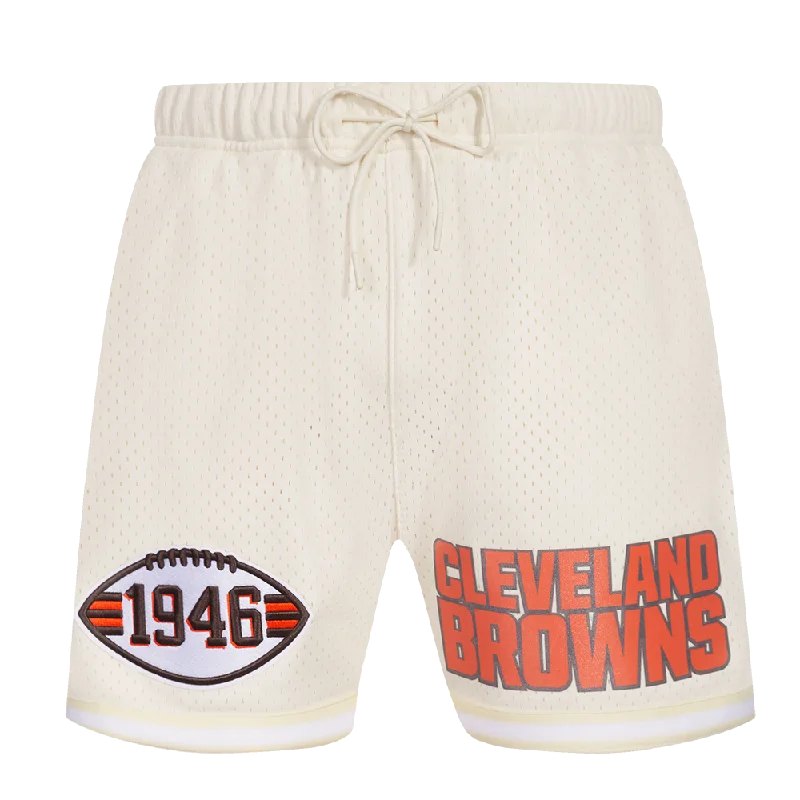 NFL CLEVELAND BROWNS CLASSIC MESH MEN'S SHORT (EGGSHELL)