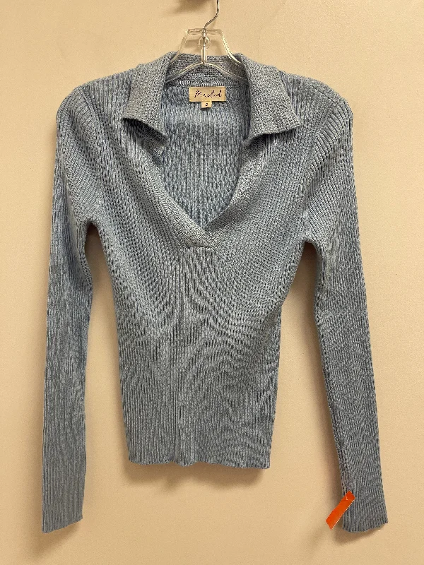 Top Long Sleeve By Marled In Blue, Size: S