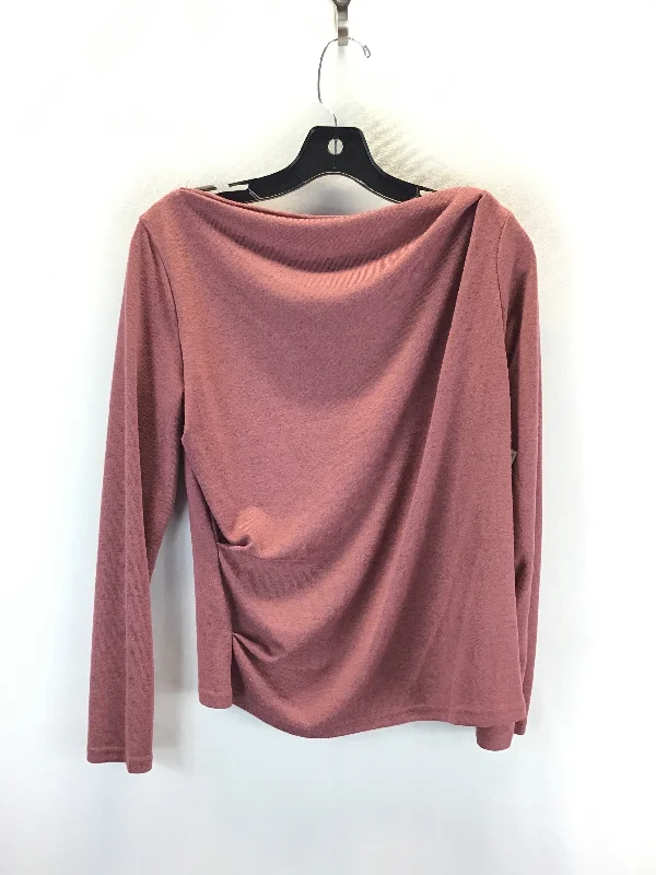 Top Long Sleeve By Shein In Pink, Size: 6