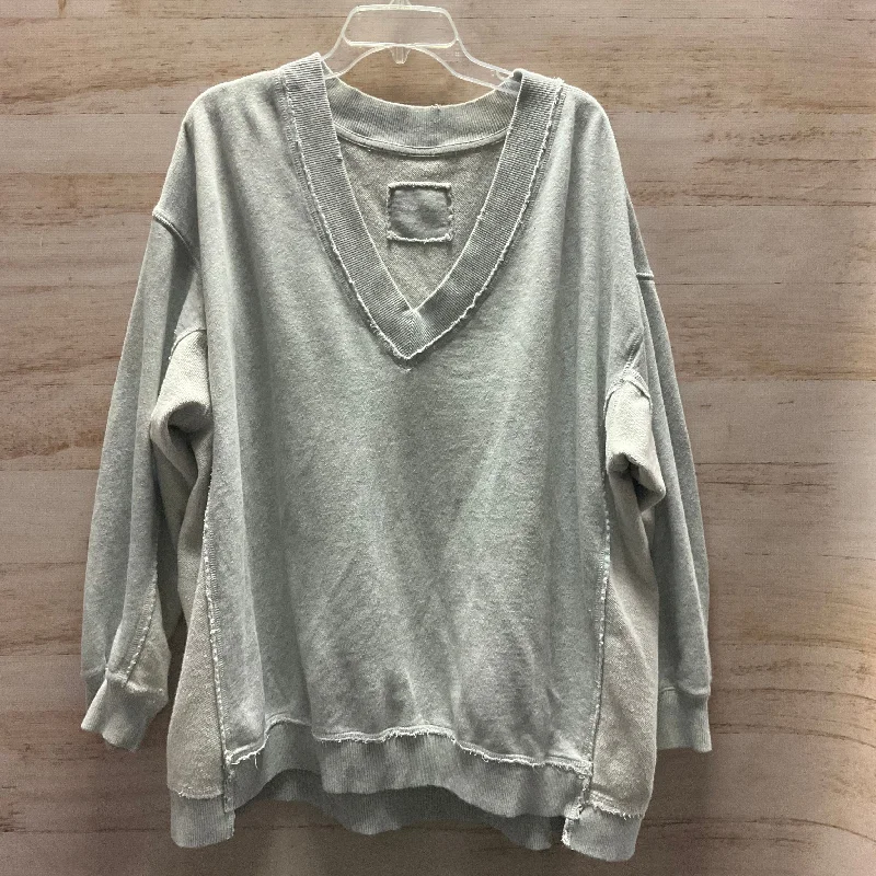 Top Long Sleeve By Aerie In Grey, Size: Xl