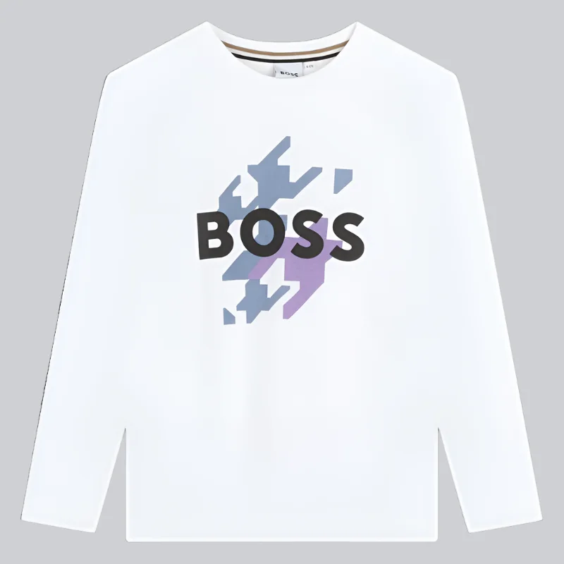 Boys Long Sleeve Logo T-Shirt