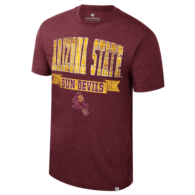 ASU Dual Blend Tee MRN