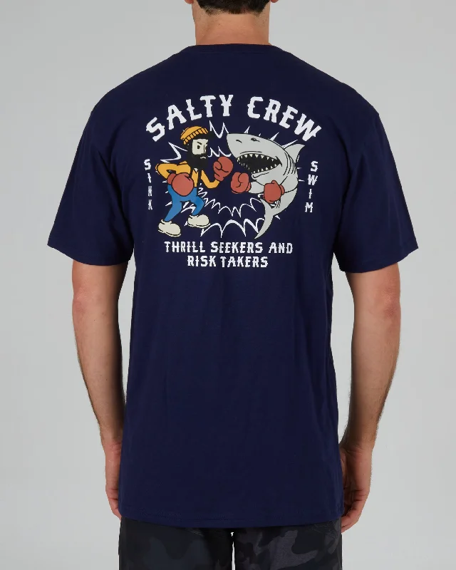 Fish Fight Navy S/S Standard Tee