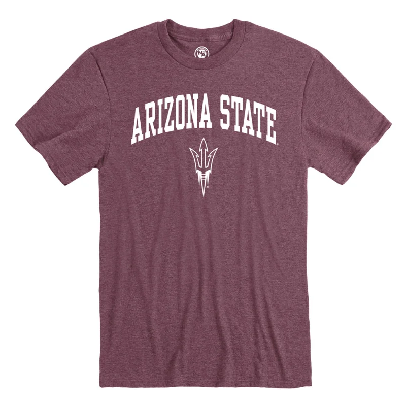 ASU Arch Fork Tee MRN