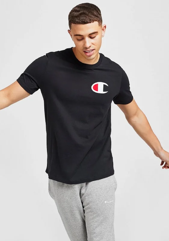 Champion Men’s C Logo Short Sleeve Tee Black