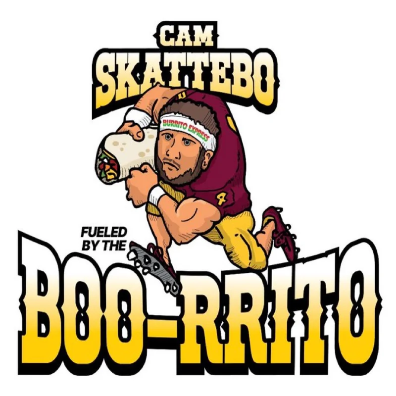 Cam Skattebo BOO-RRITO Tee WHT *Available For Pre-Order*