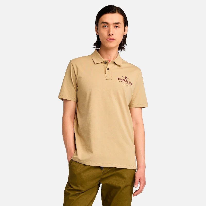 Men's Work Graphic Jersey Polo