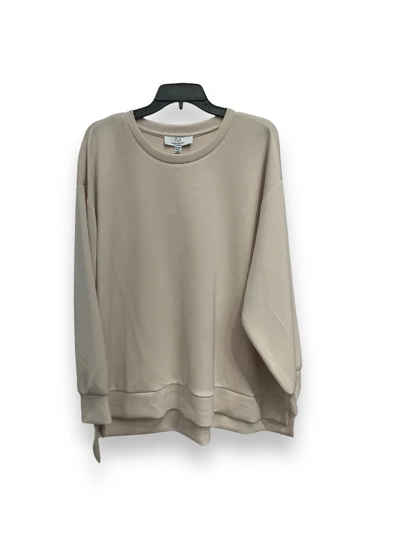 Top Long Sleeve By Cmc In Beige, Size: 3x