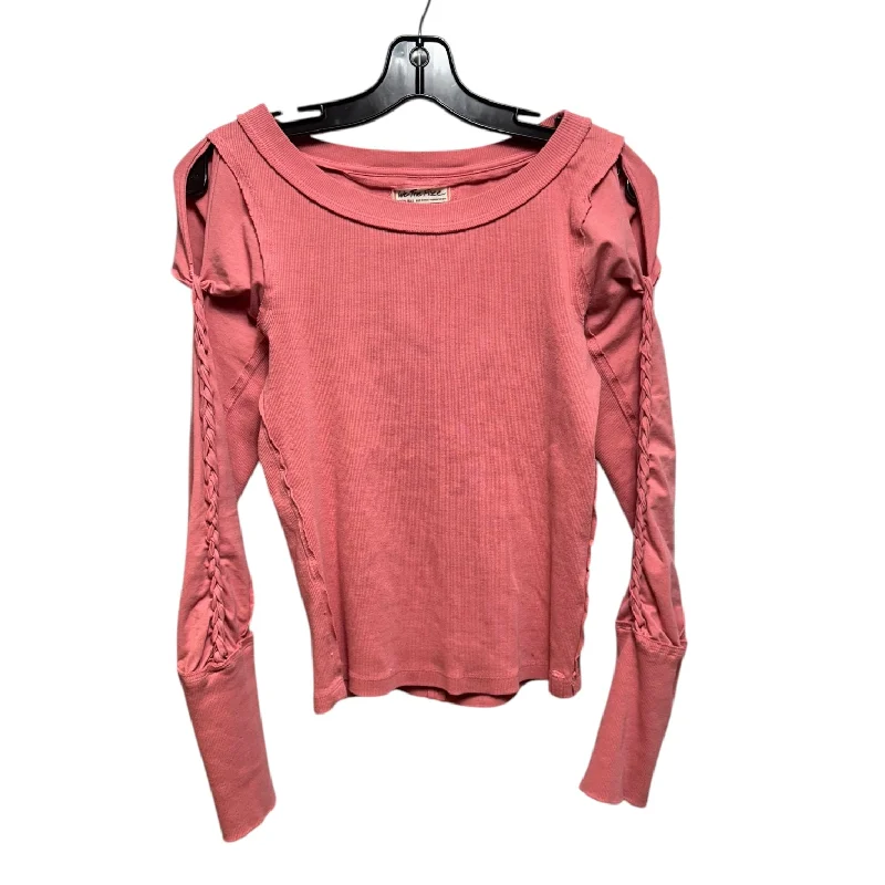 Top Long Sleeve By We The Free In Pink, Size: Xs