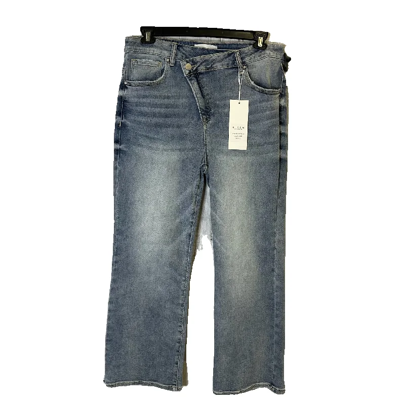 Jeans Straight By Clothes Mentor In Blue Denim, Size: 1x