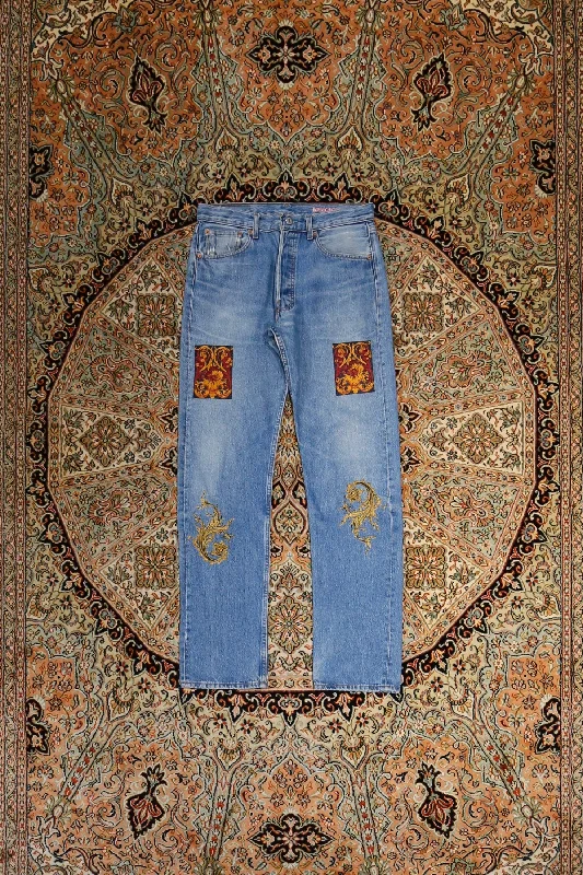 Children of the discordance VINTAGE EMBROIDERY DENIM PT