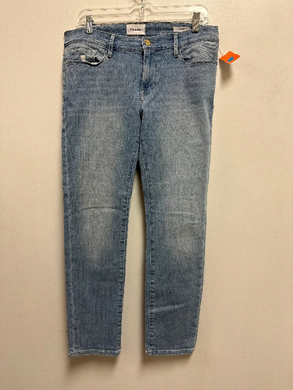 Jeans Designer By Frame In Blue Denim, Size: 6