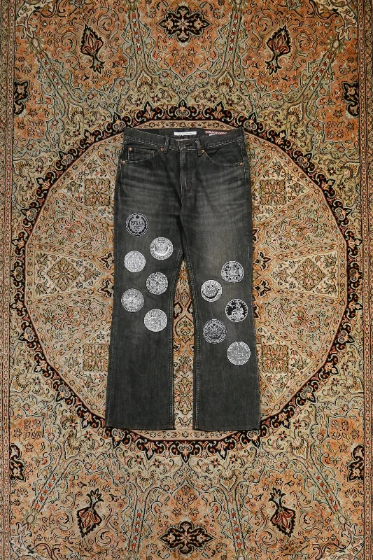 Children of the discordance TYPE-517 EMBROIDERY DENIM A (BLACK) ②