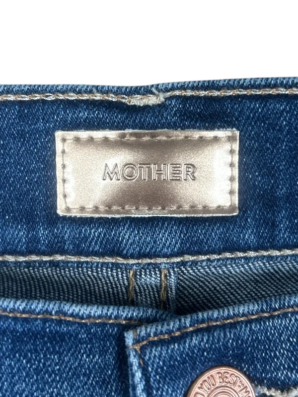 Jeans Straight By Mother Jeans In Blue Denim, Size: 6